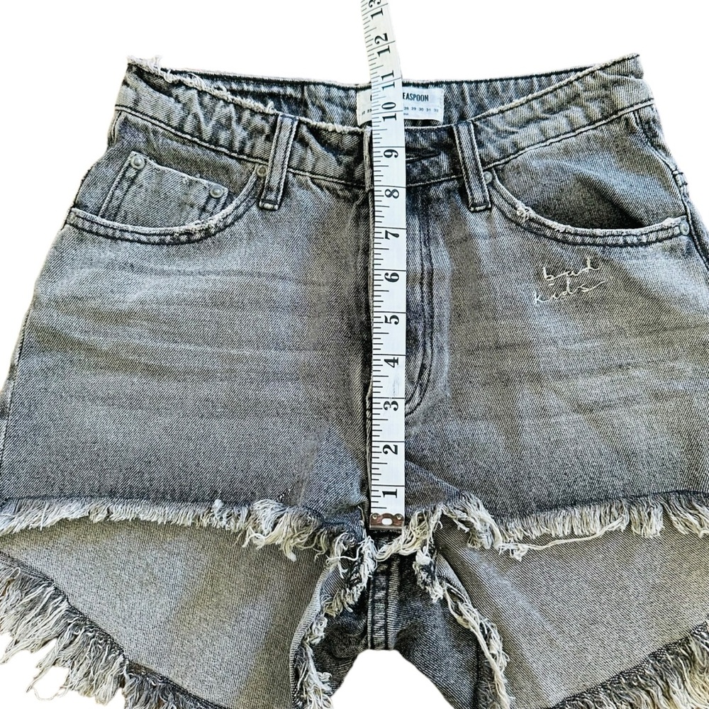 One Teaspoon High Waist Bonita Denim Shorts - Picture 9 of 11